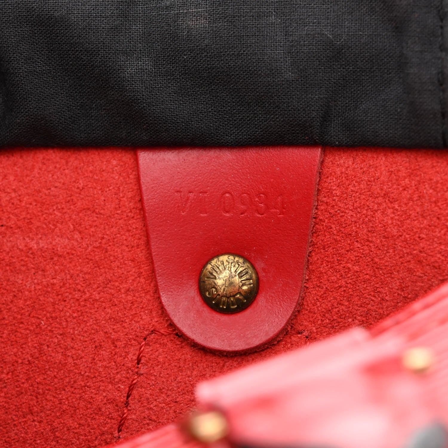 Louis Vuitton Epi Speedy 25 Castillan Red 7 of 14