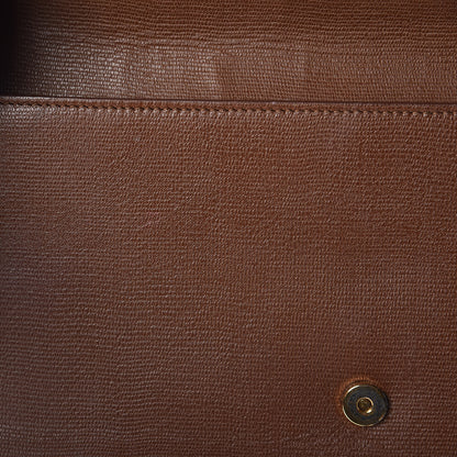 Saint Laurent Textured Calfskin Y Ligne Clutch Brown 14 of 14