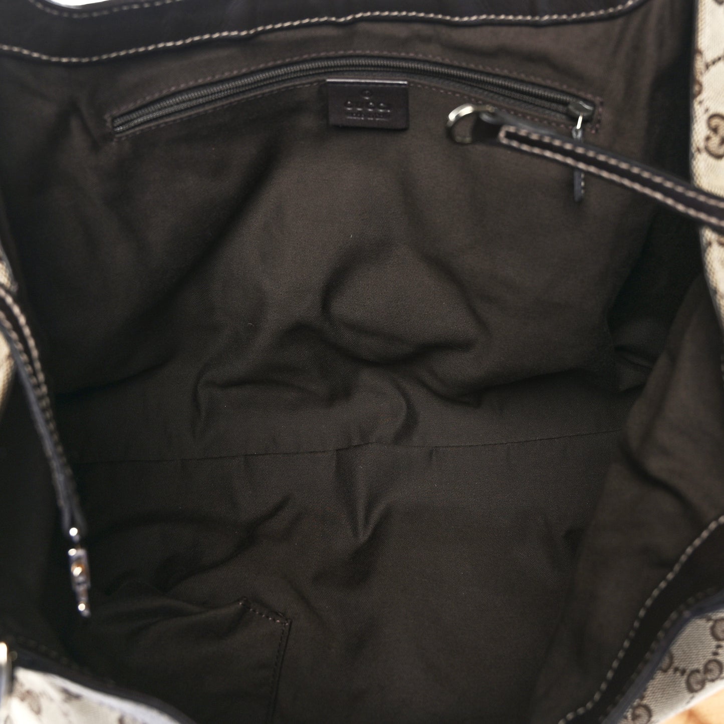 Monogram Large D Gold Hobo Dark Brown