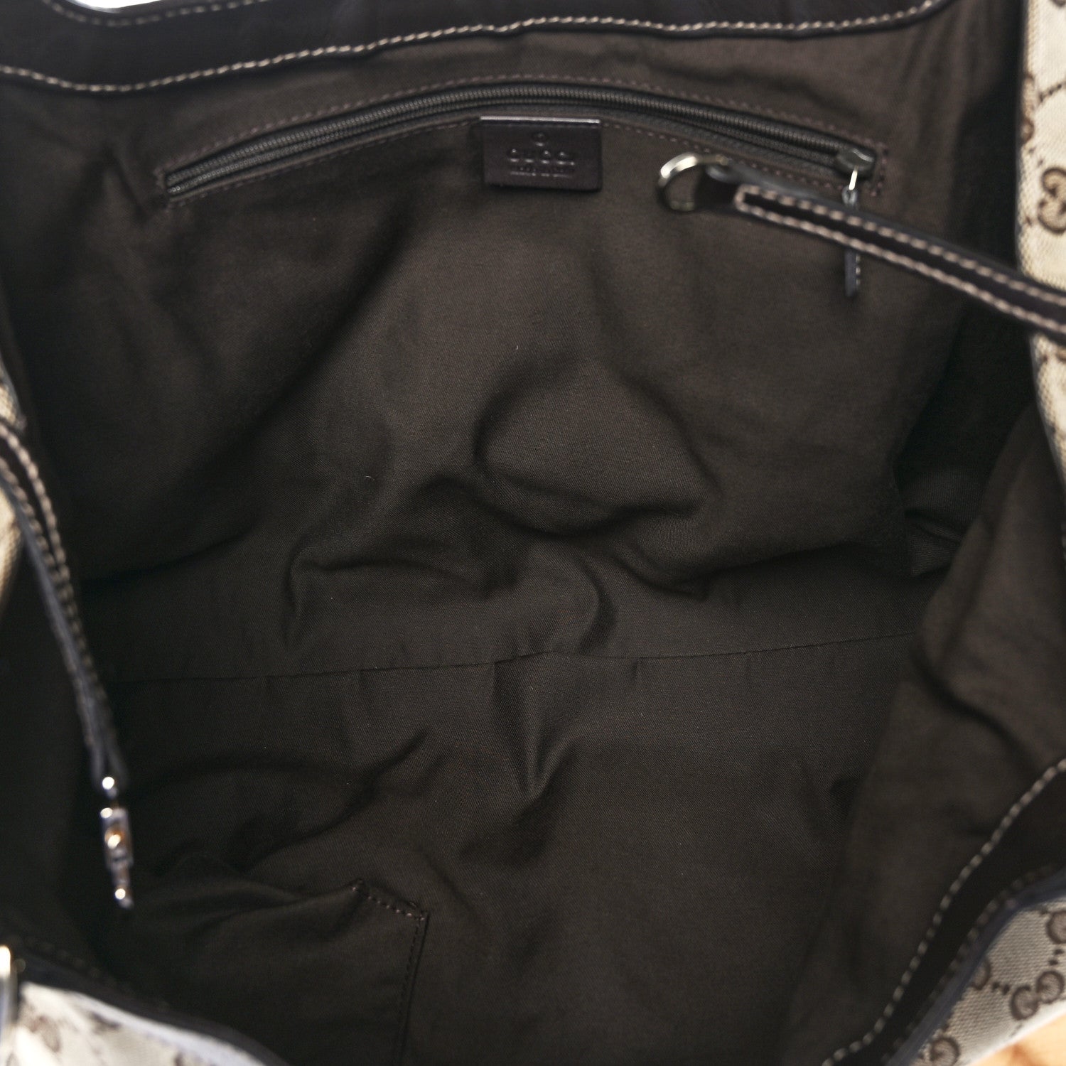 Gucci Monogram Large D Gold Hobo Dark Brown 5 of 9