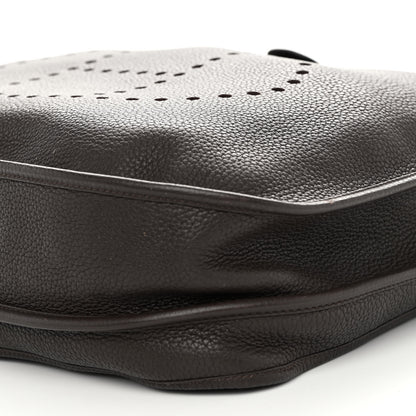 Hermes Taurillon Clemence Evelyne III TGM Chocolate 9 of 9