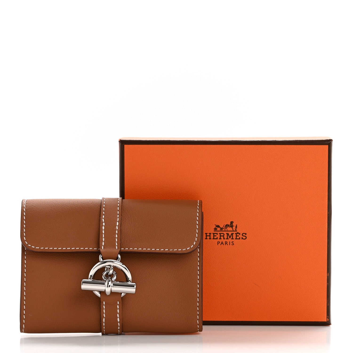 Hermes Swift Glenan Compact Wallet Gold 8 of 8