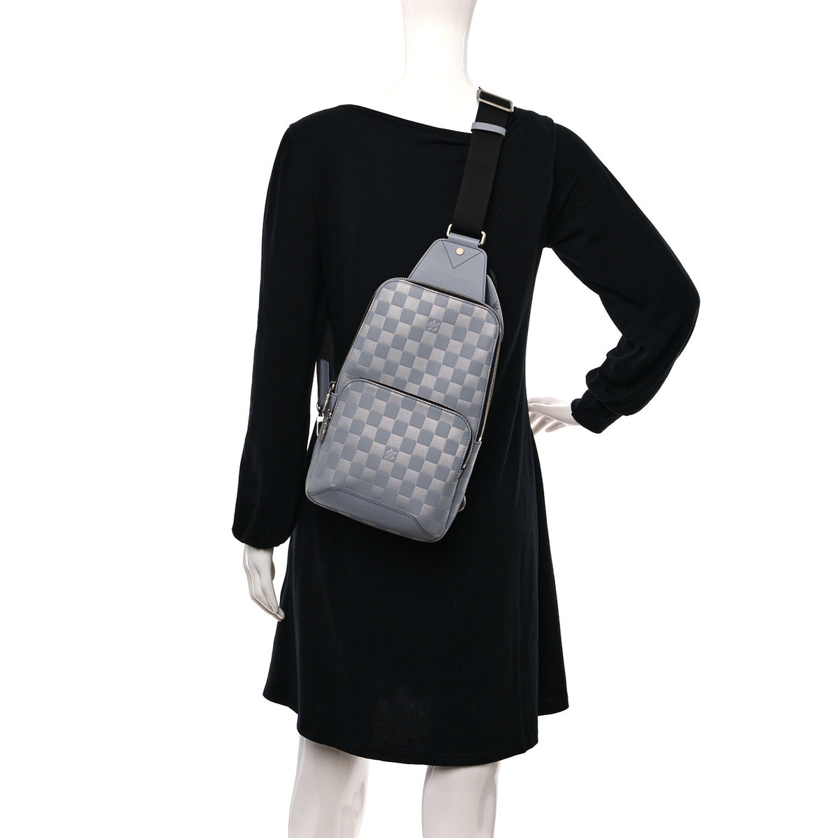 Damier Infini Avenue Sling Bag Grey