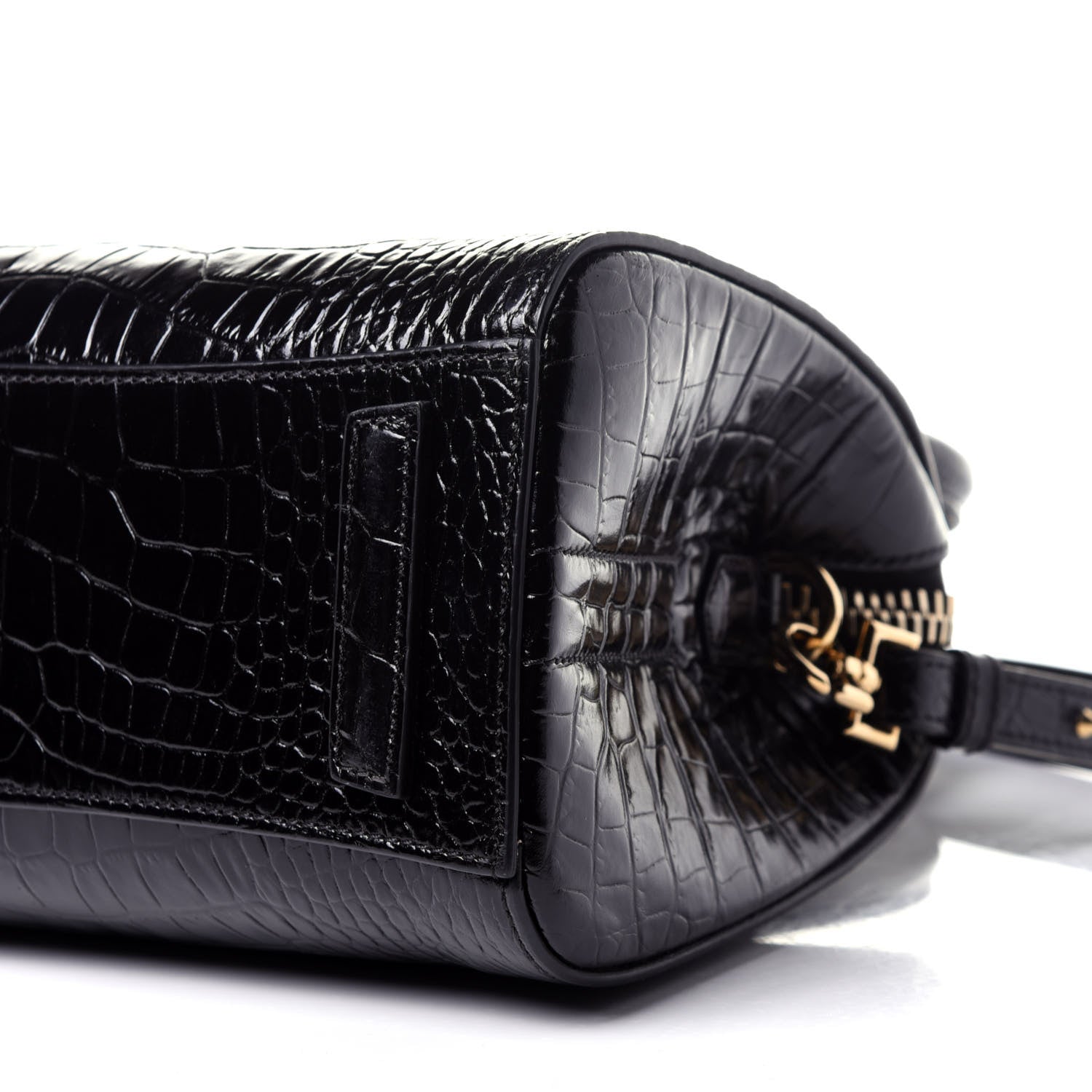 Givenchy Calfskin Crocodile Embossed Mini Antigona Black 8 of 11