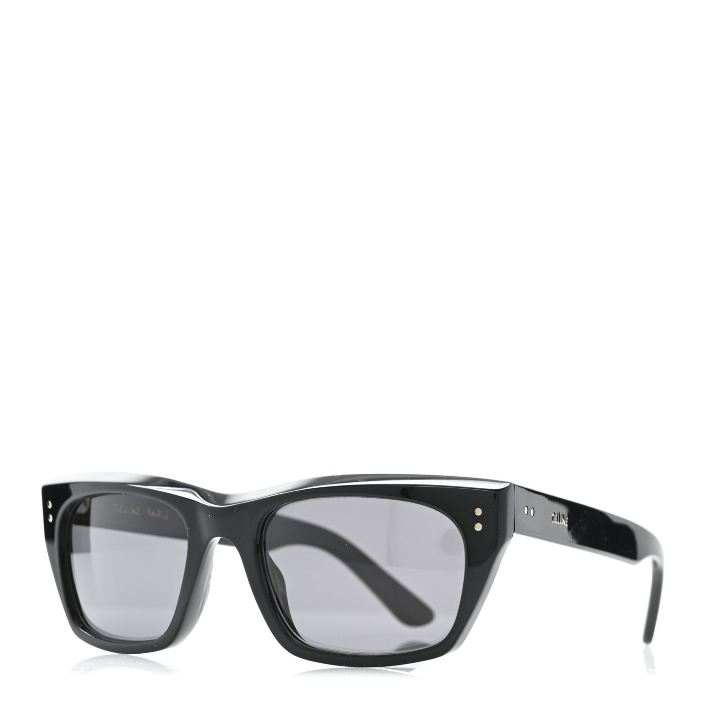Acetate Polarized Rectangular Sunglasses CL40060I Black