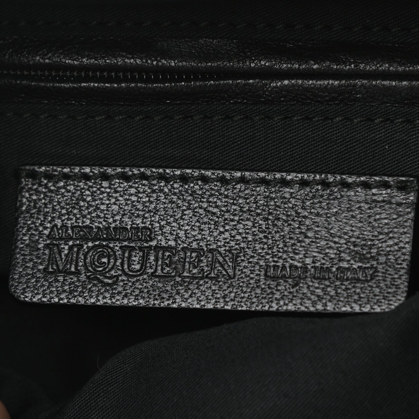 Calfskin Studded De Manta Clutch Black