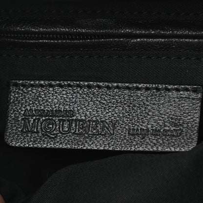 Alexander McQueen Calfskin Studded De Manta Clutch Black 6 of 9