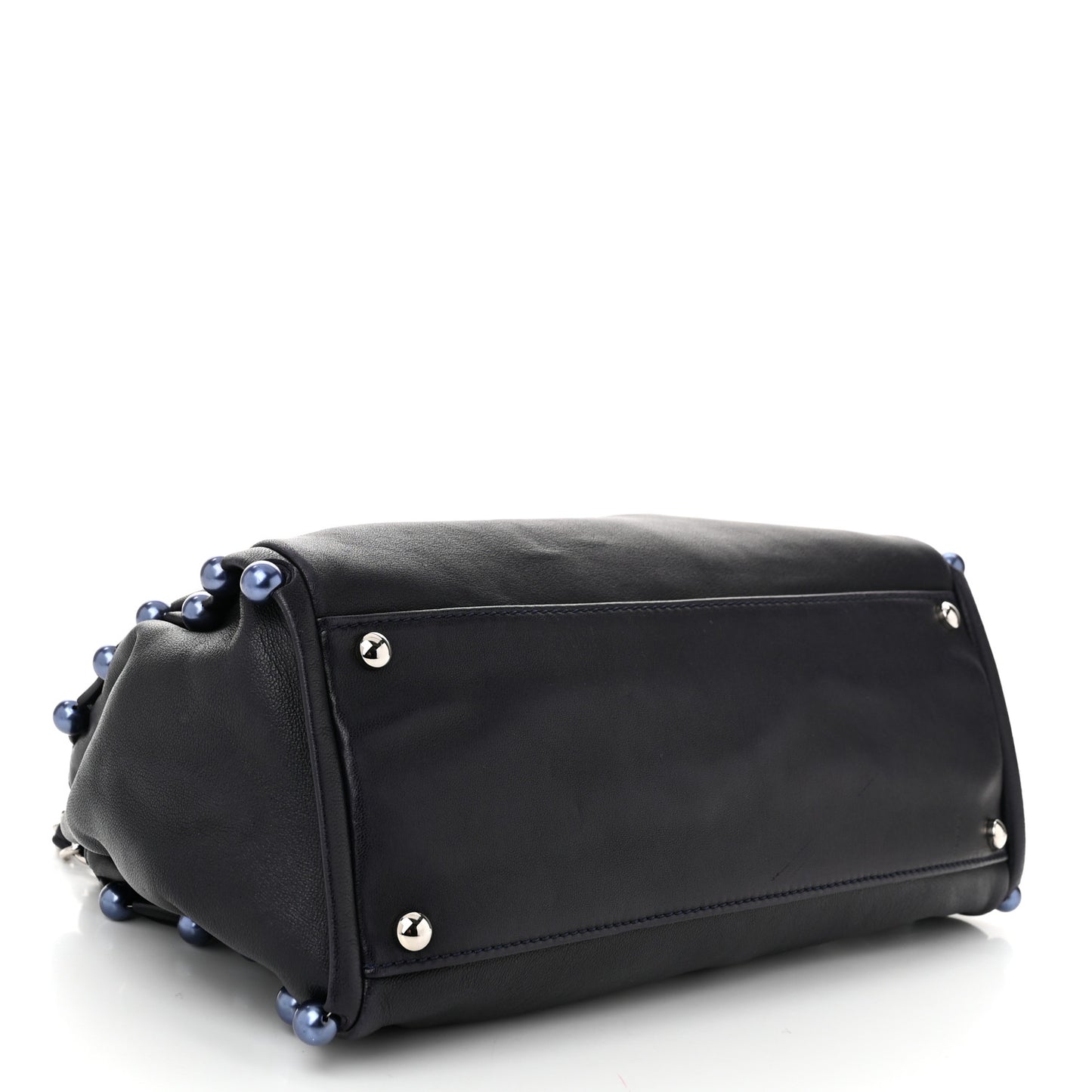 Lambskin Pearl Obsession Tote Navy