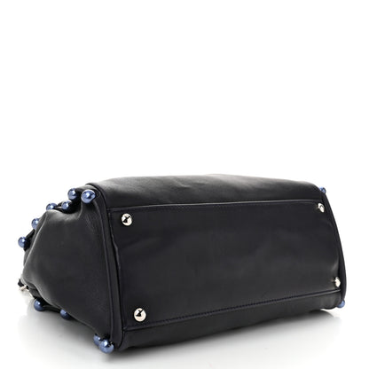 Chanel Lambskin Pearl Obsession Tote Navy 4 of 10