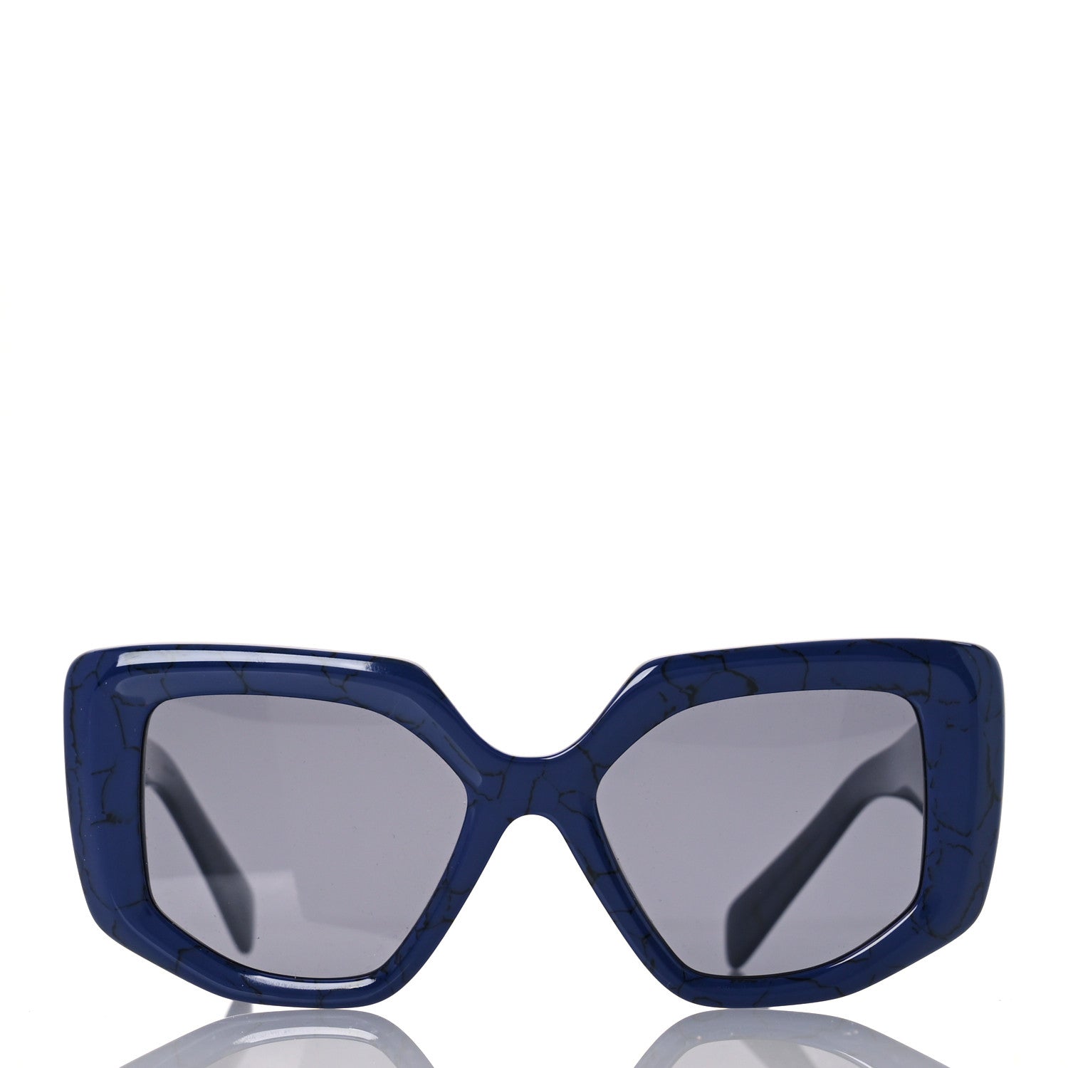 Prada Acetate Symbole Sunglasses SPR 14Z Blue 2 of 8