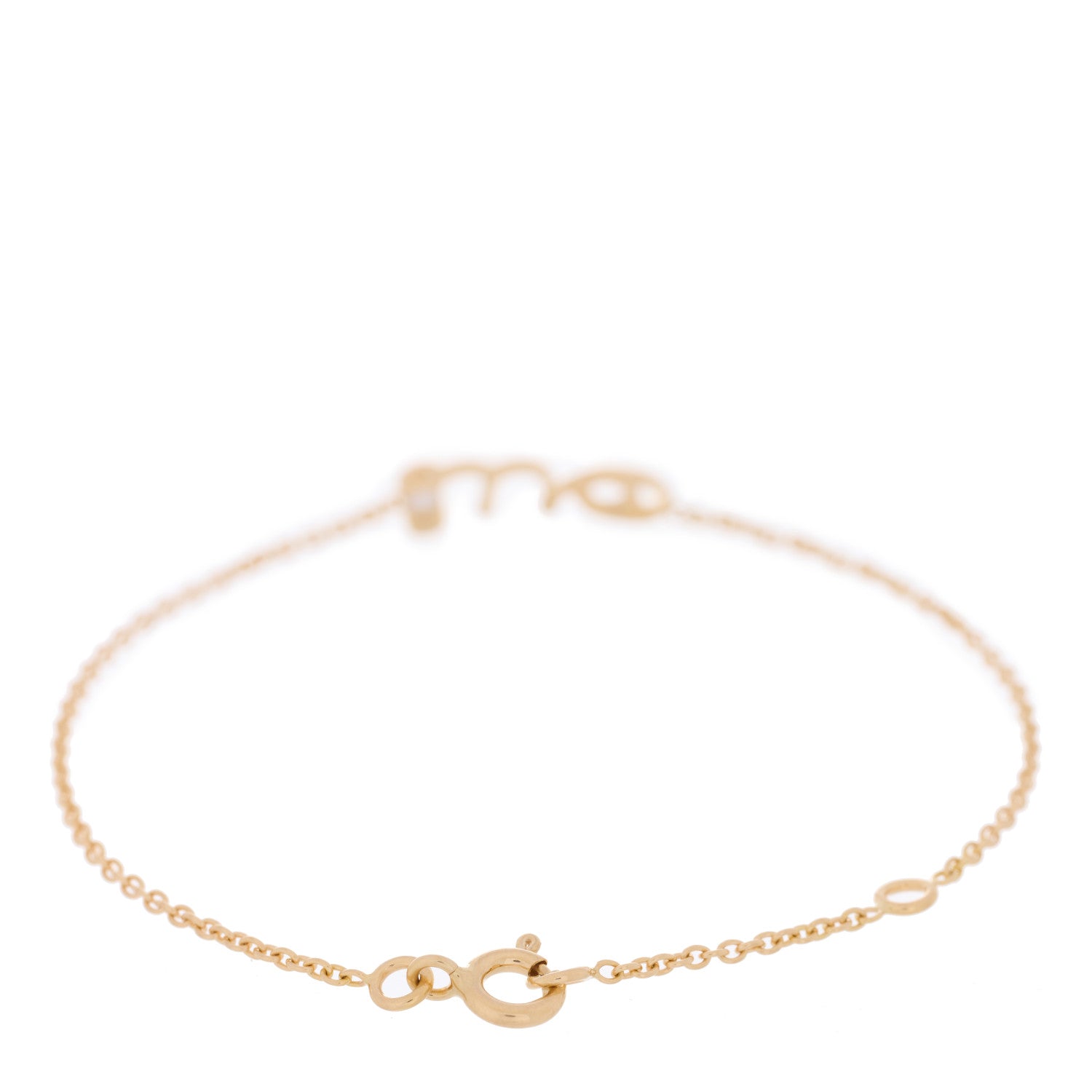 Christian Dior 18K Yellow Gold Diamond Oui Bracelet 2 of 3