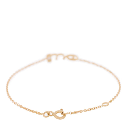 Christian Dior 18K Yellow Gold Diamond Oui Bracelet 2 of 3