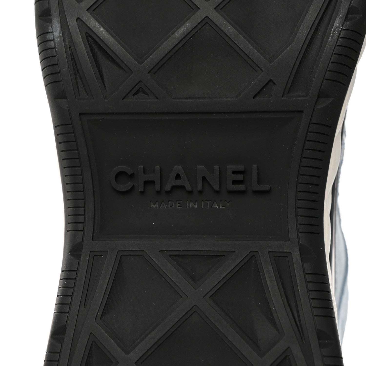 Chanel Suede Calfskin Nylon Grosgrain CC Sneakers 40 Light Blue 6 of 8