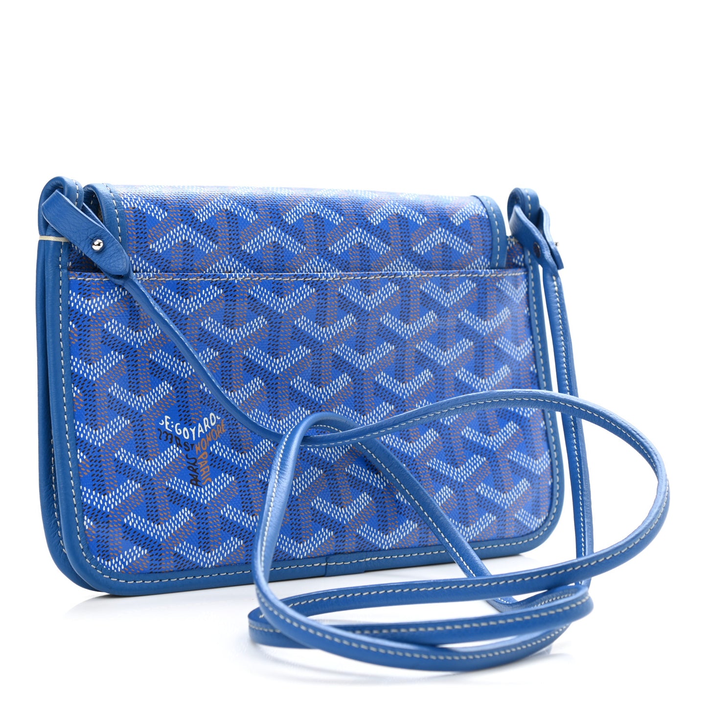 Goyardine Plumet Wallet Clutch Sky Blue