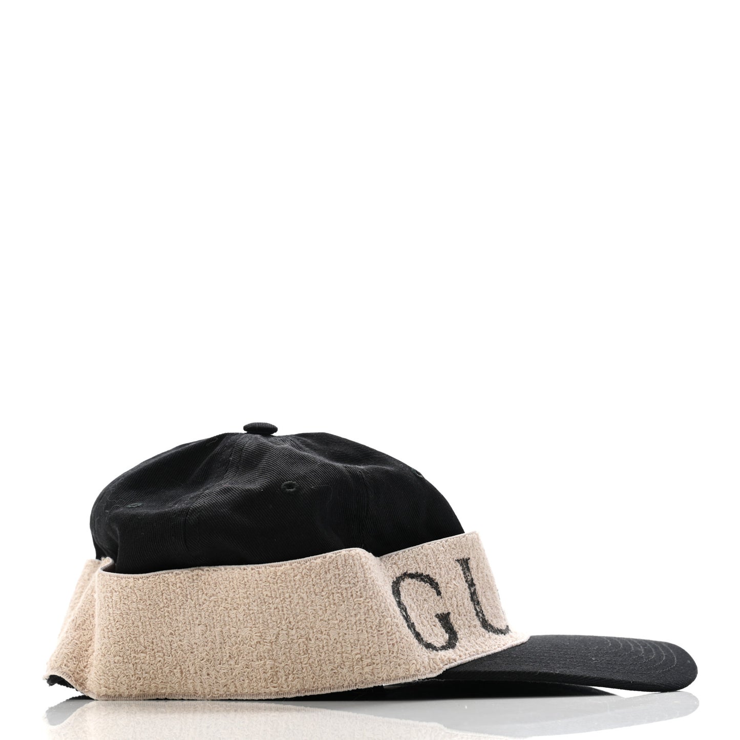 Gabardine Gucci Headband Baseball Hat L Black