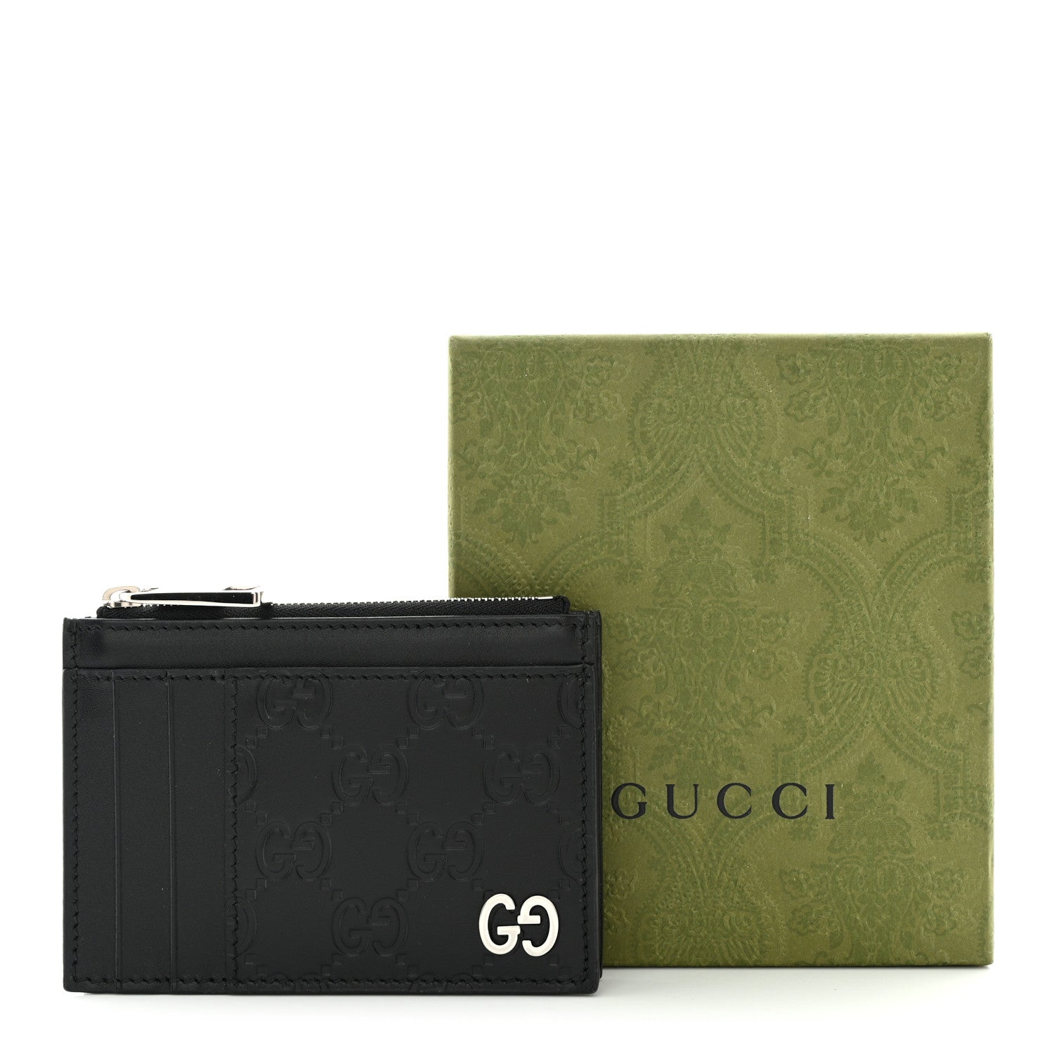 Gucci Guccissima Signature Coin Case Card Holder Black 8 of 8