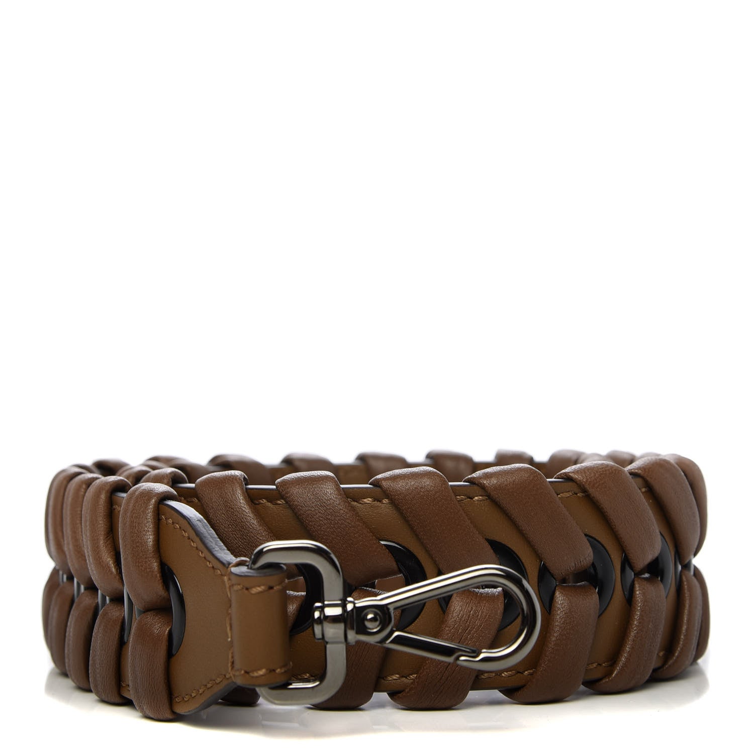 Fendi Vitello Baltico Shiny Nappa Lace Up Strap You Brownie 1 of 3