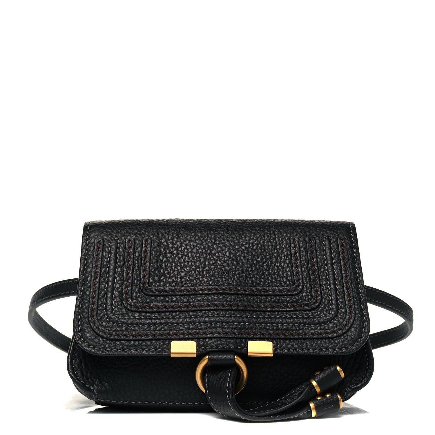 Chloe Calfskin Marcie Convertible Belt Bag Black 1 of 8