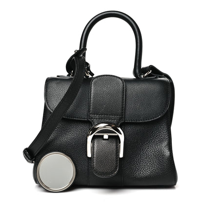 Delvaux Grained Calfskin Mini Brillant Satchel Black 3 of 12