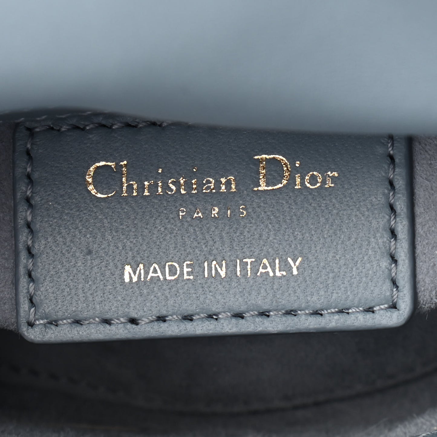 Lambskin Cannage Micro Lady Dior Cloud Blue