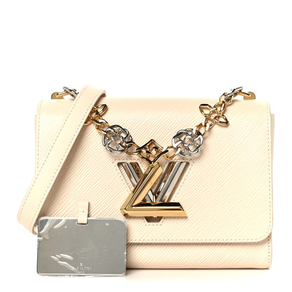 Louis Vuitton Epi Twist Flowers Chain Shoulder Bag MM Quartz 3 of 10