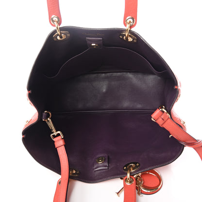 Christian Dior Bullcalf Large Diorissimo Tote True Red 5 of 15
