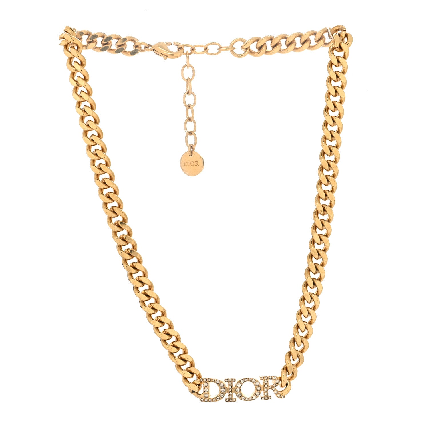 Christian Dior Metal Crystal Dio(r)evolution Choker Gold 3 of 5