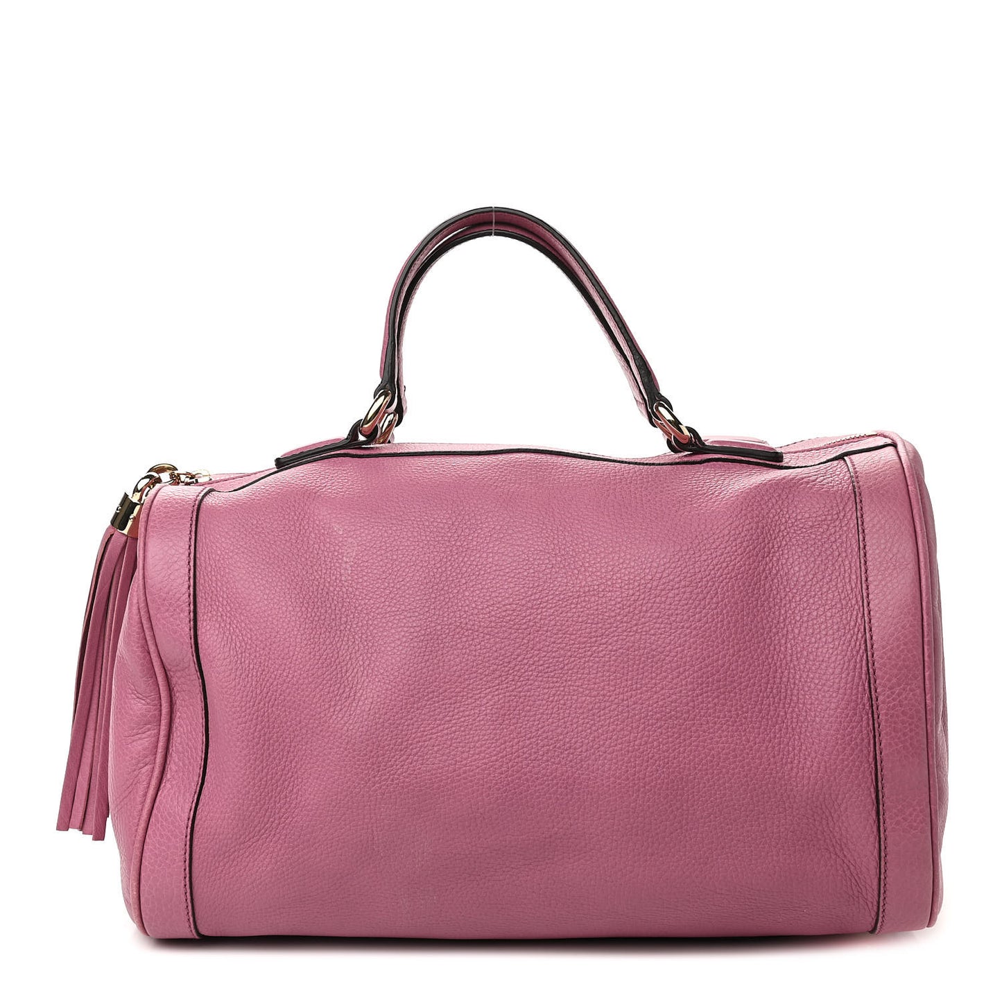 Pebbled Calfskin Medium Soho Boston Fresia Rose