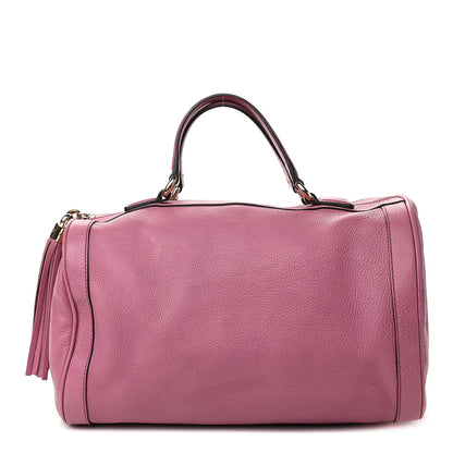 Gucci Pebbled Calfskin Medium Soho Boston Fresia Rose 1 of 12