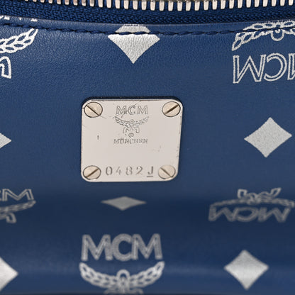 MCM Calfskin Jemison Backpack Belt Bag Estate Blue 6 of 10
