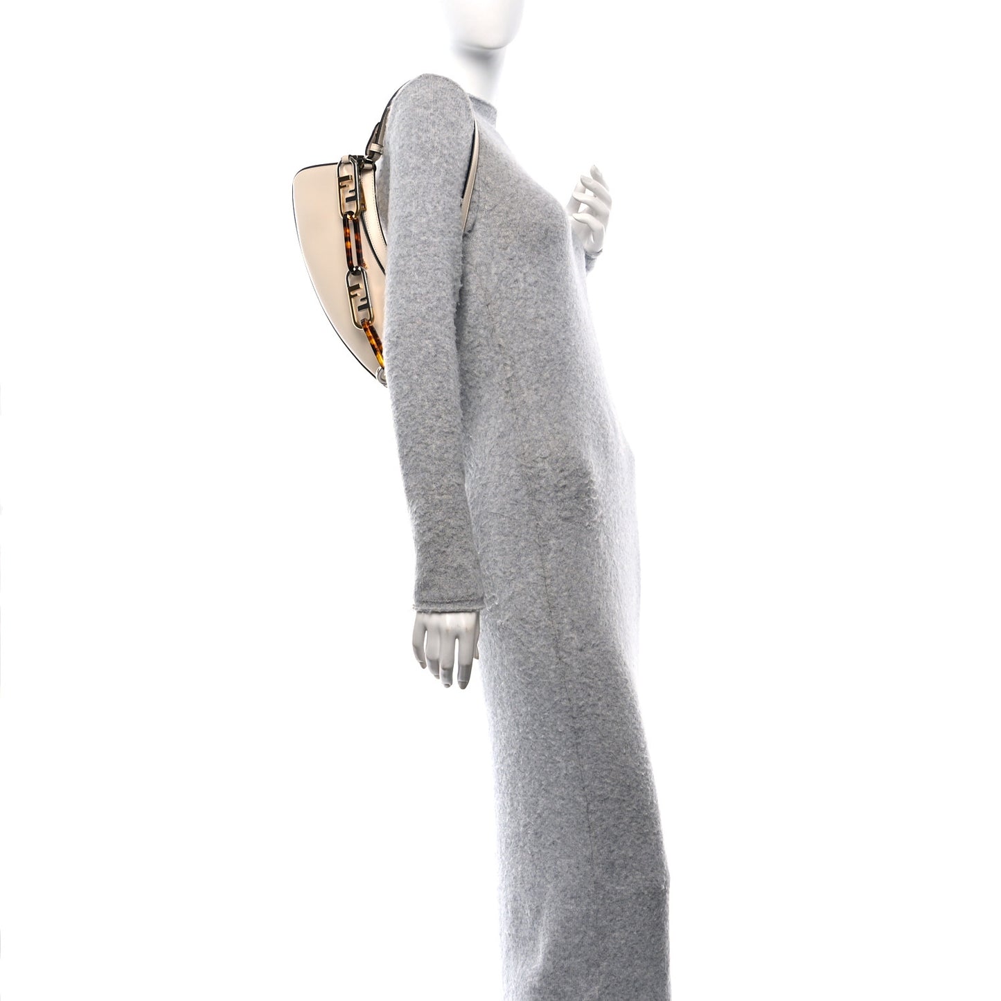 Vitello Queen Palmellato Fendi O'Lock Swing Camelia