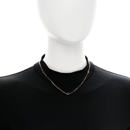 Gucci 18K Yellow Gold Running GG Station Necklace 2 of 7