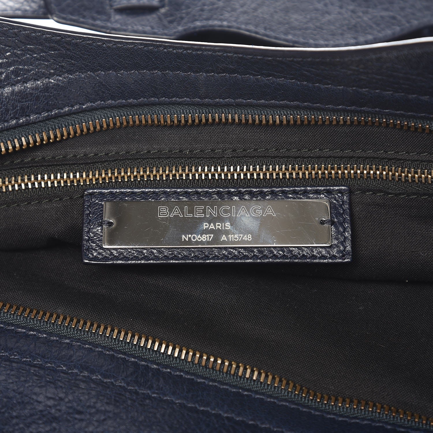 Balenciaga Agneau Classic Hardware City Bleu Nuit Dark Sea 6 of 7