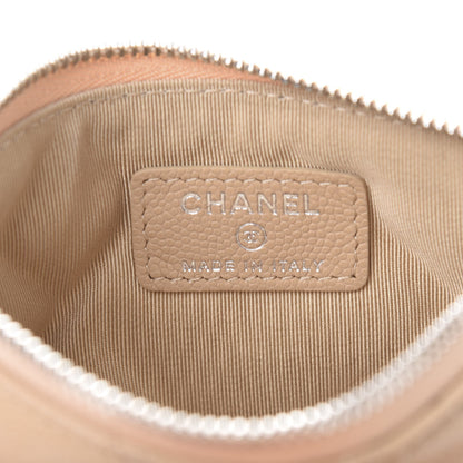 Chanel Caviar Quilted Small Cosmetic Case Beige 6 of 8
