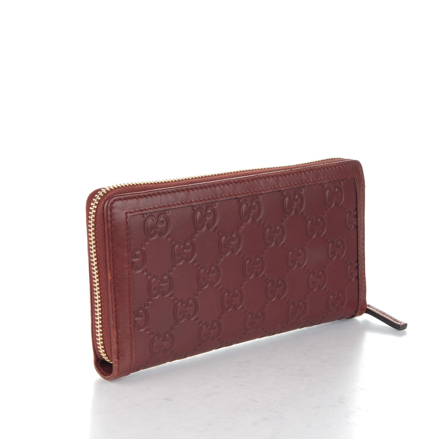 Gucci Guccissima Sukey Zip Around Wallet Red 3 of 7