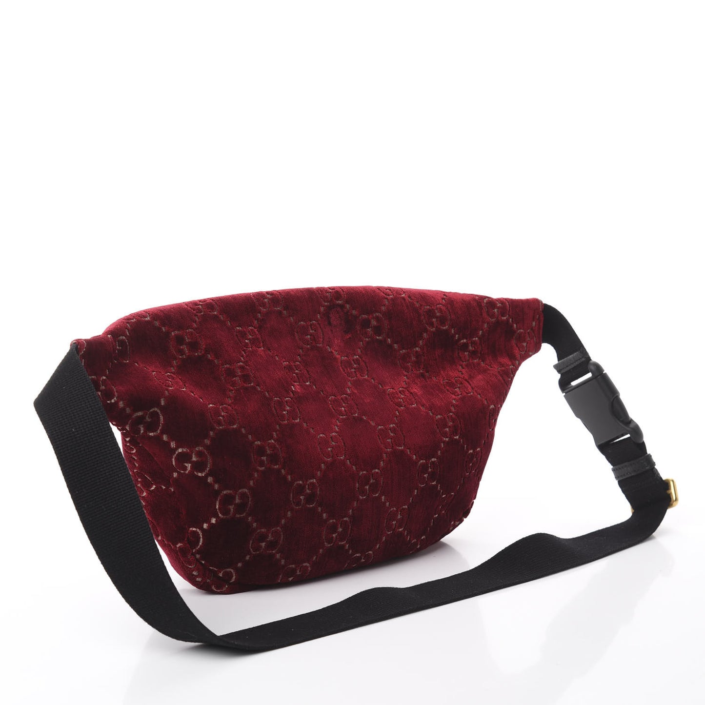GG Monogram Velvet Belt Bag Red Cipria