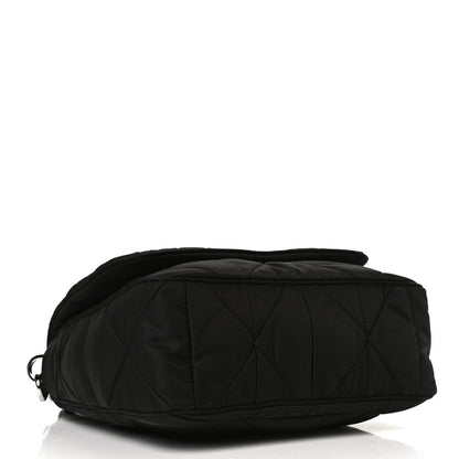 Prada Re-Nylon Quilted Padded Flap Shoulder Bag Black 4 of 10