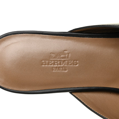Hermes Calfskin Tangeria Mules 38 Black 7 of 10