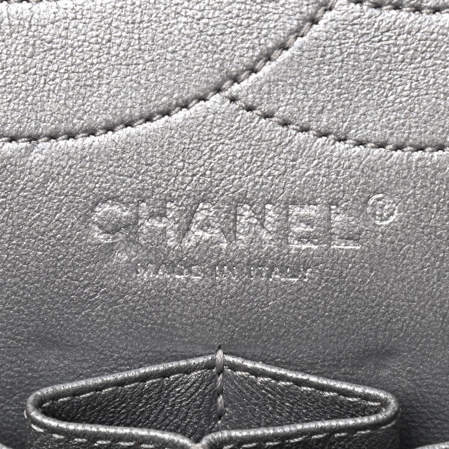 Chanel Metallic Aged Calfskin Quilted 2.55 Reissue 228 Flap Silver 8 of 12