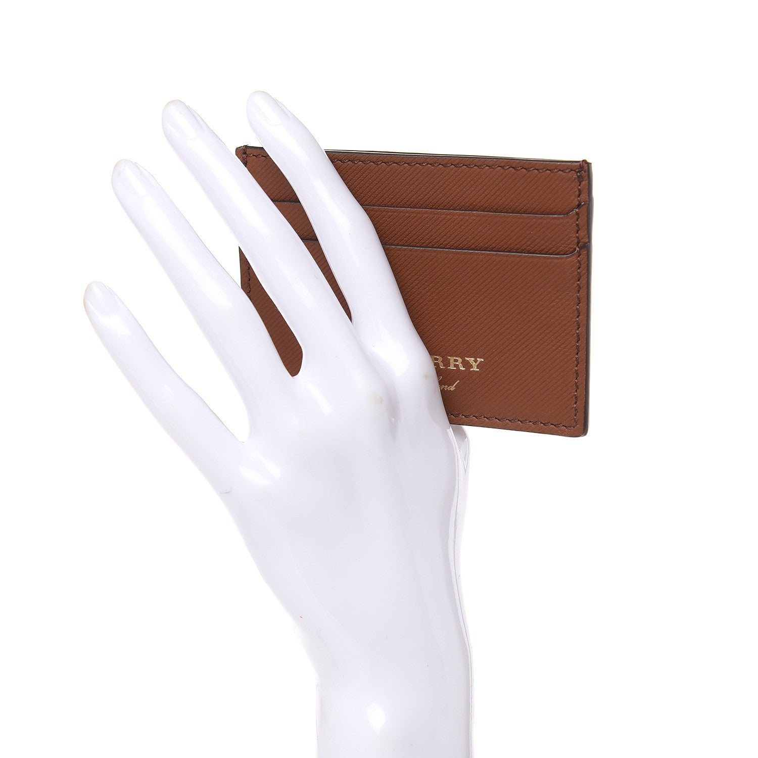 Burberry Trench Calfskin Sandon Card Case Tan 2 of 6