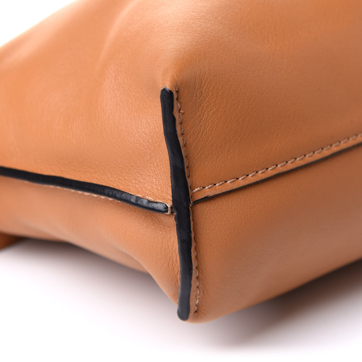 Calfskin Mini Flamenco Knot Bag Warm Desert