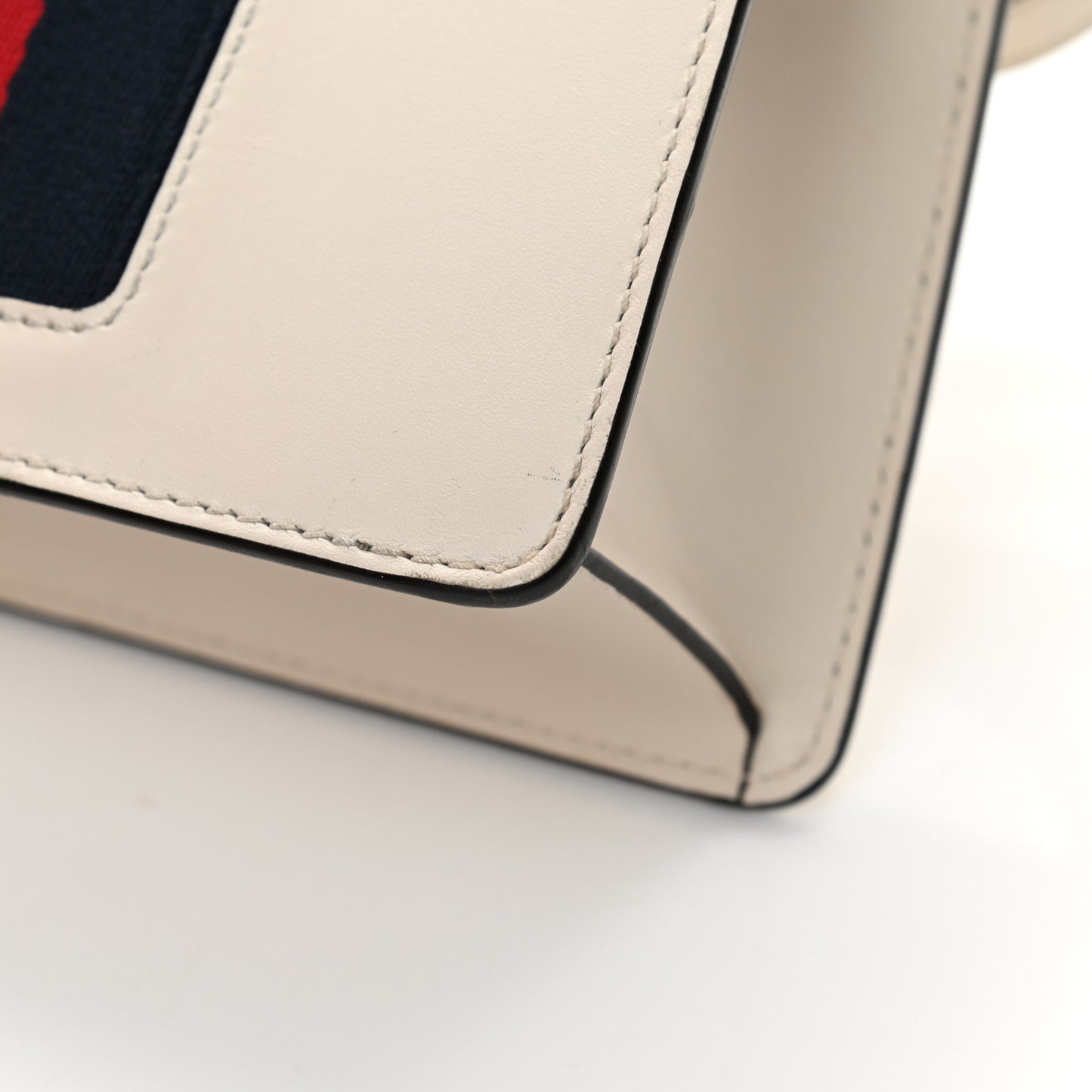 Calfskin Mini Sylvie Top Handle Bag White