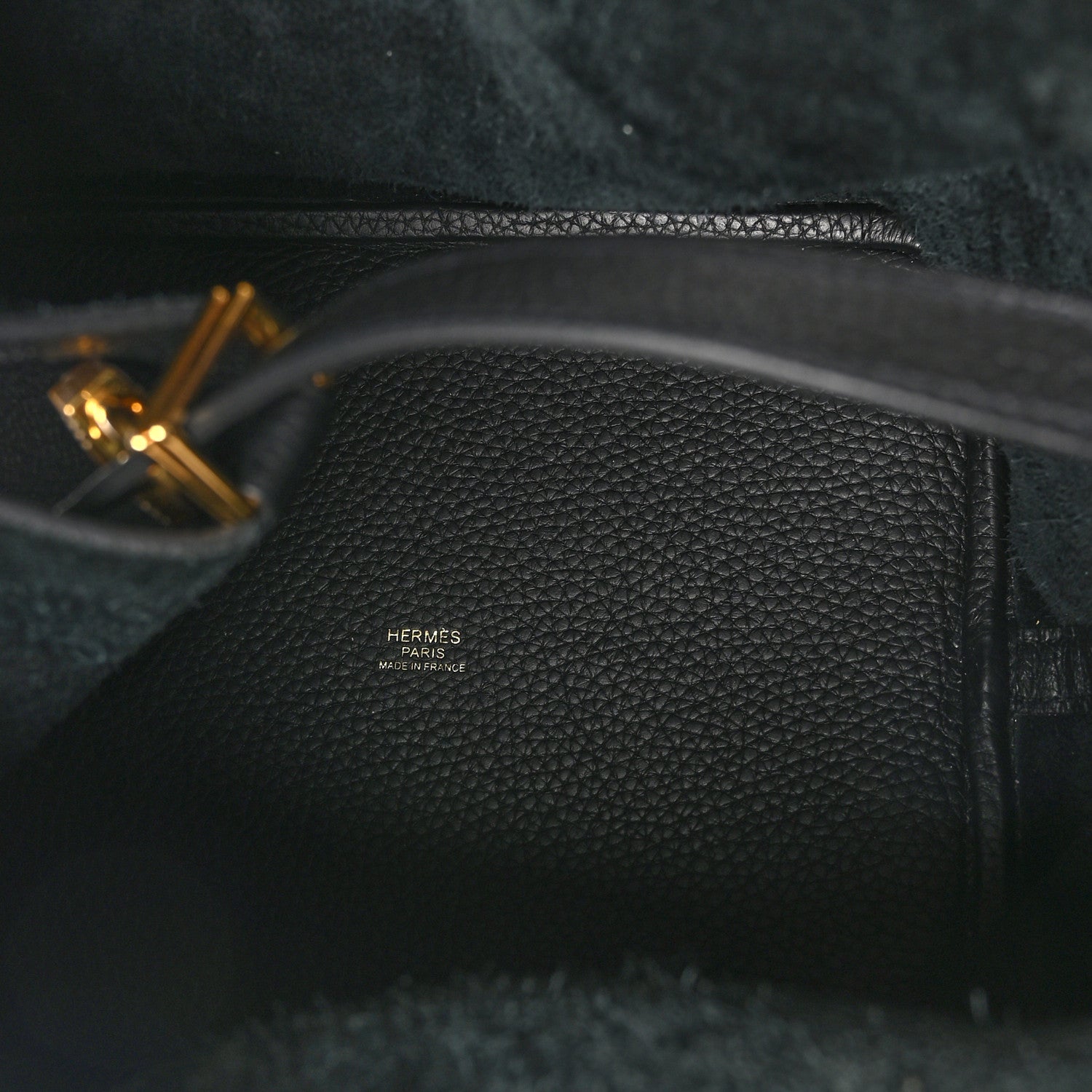 Hermes Taurillon Clemence Picotin Lock 22 MM Black 5 of 13