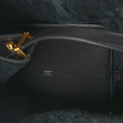 Hermes Taurillon Clemence Picotin Lock 22 MM Black 5 of 13