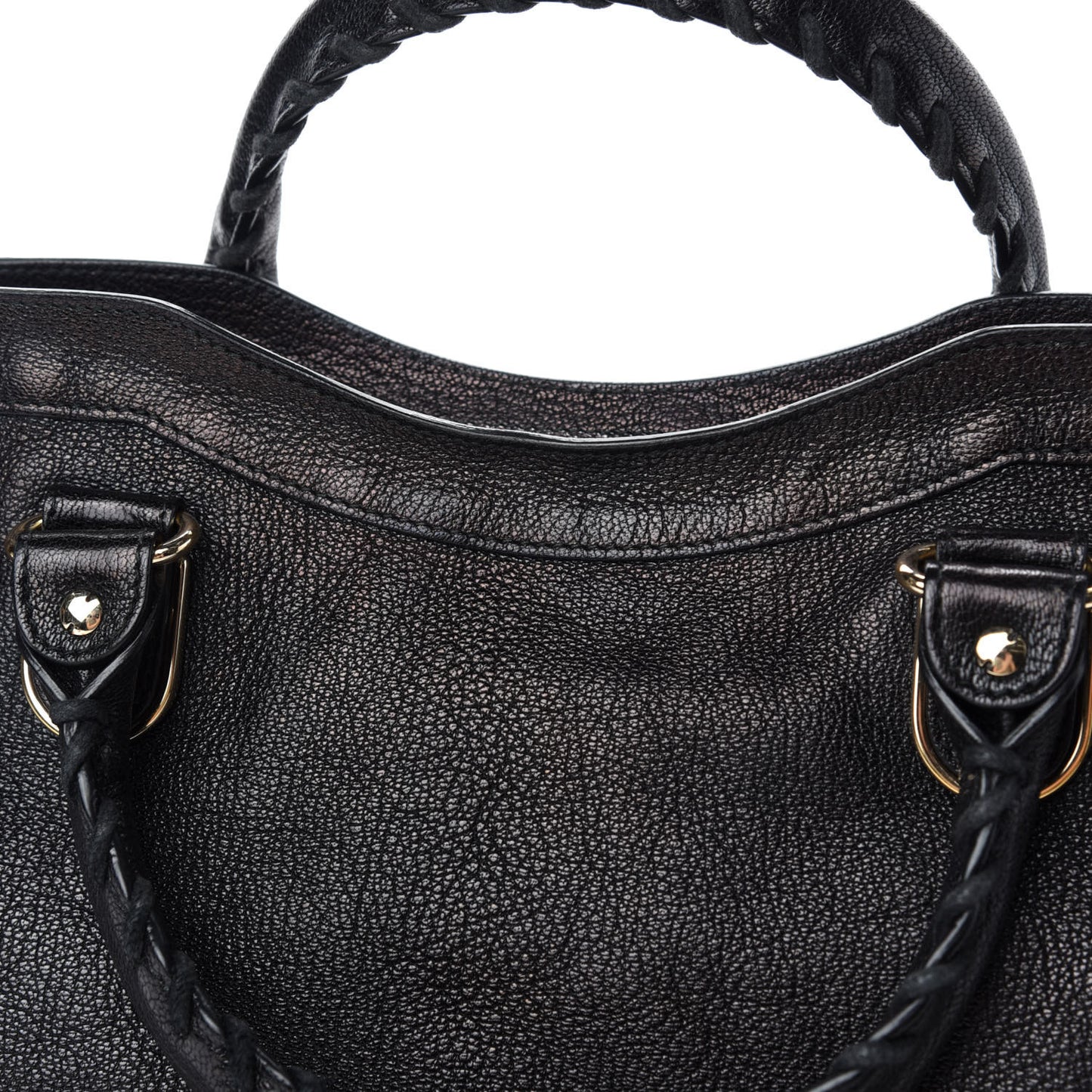 Chevre Gold Metallic Edge Hardware City Black