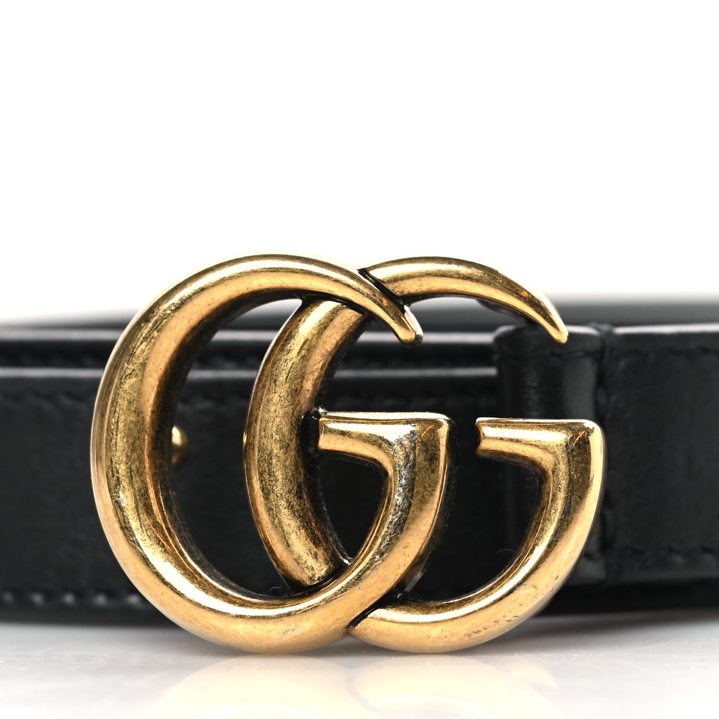 Calfskin Double G 20mm Belt 80 32 Black
