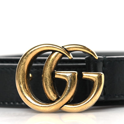 Gucci Calfskin Double G 20mm Belt 80 32 Black 2 of 5