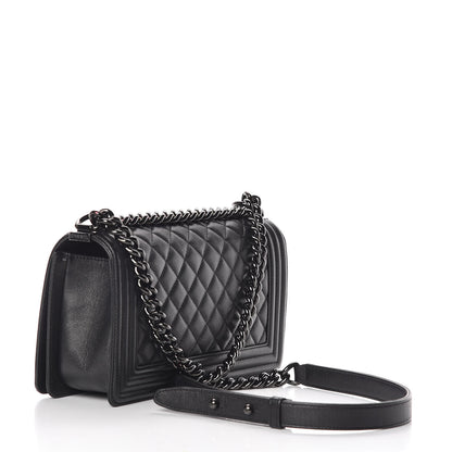 Chanel Caviar Quilted Medium Boy Flap So Black 3 of 11