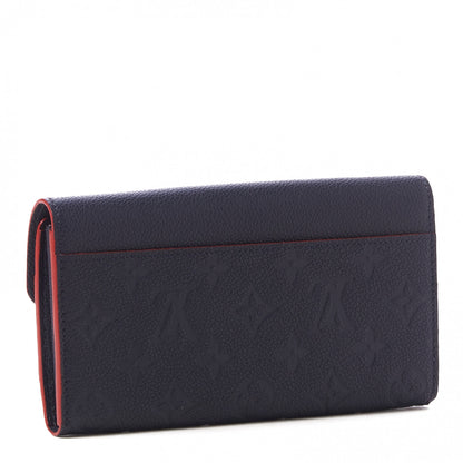 Louis Vuitton Empreinte Sarah Wallet NM Marine Rouge 2 of 9