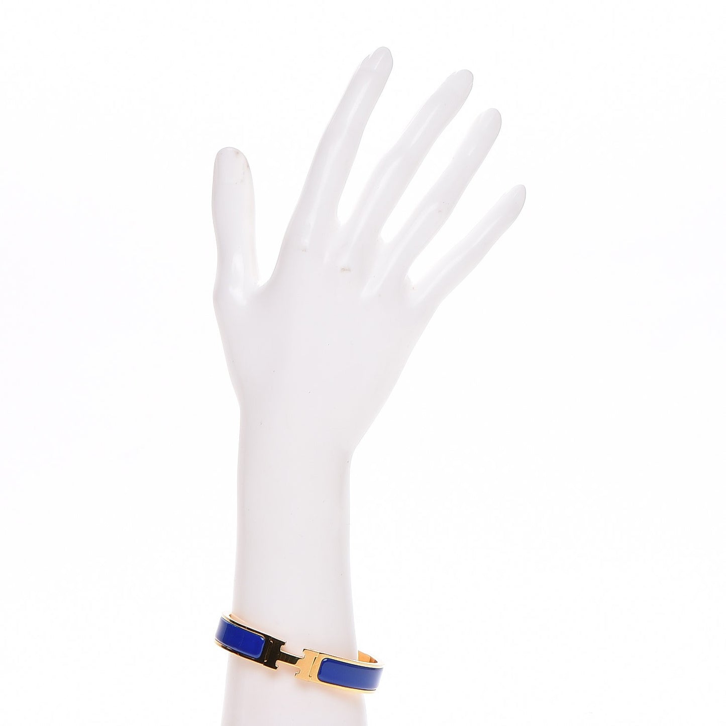 Enamel Narrow Clic Clac H Bracelet PM Bleu Royal